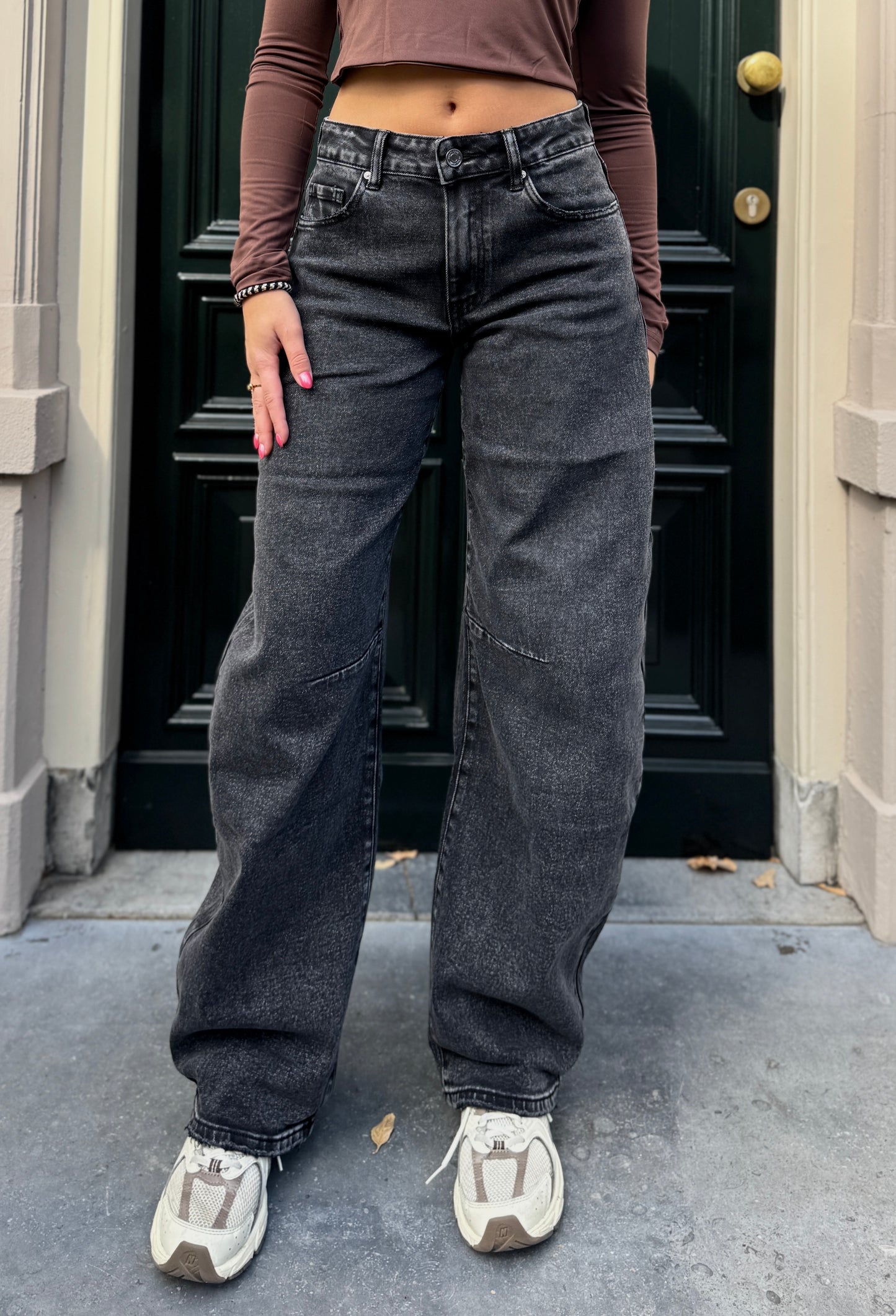 Balloon jeans Queen hearts - darkgrey