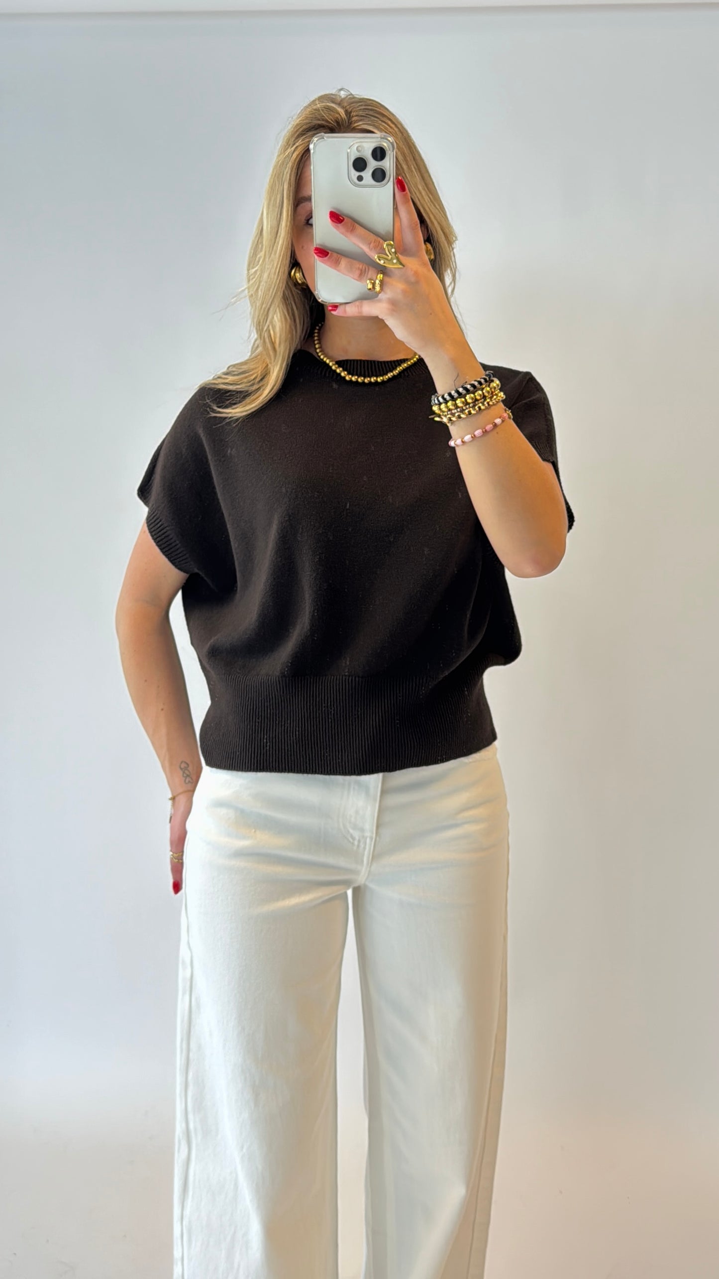 Charlotte top - bruin