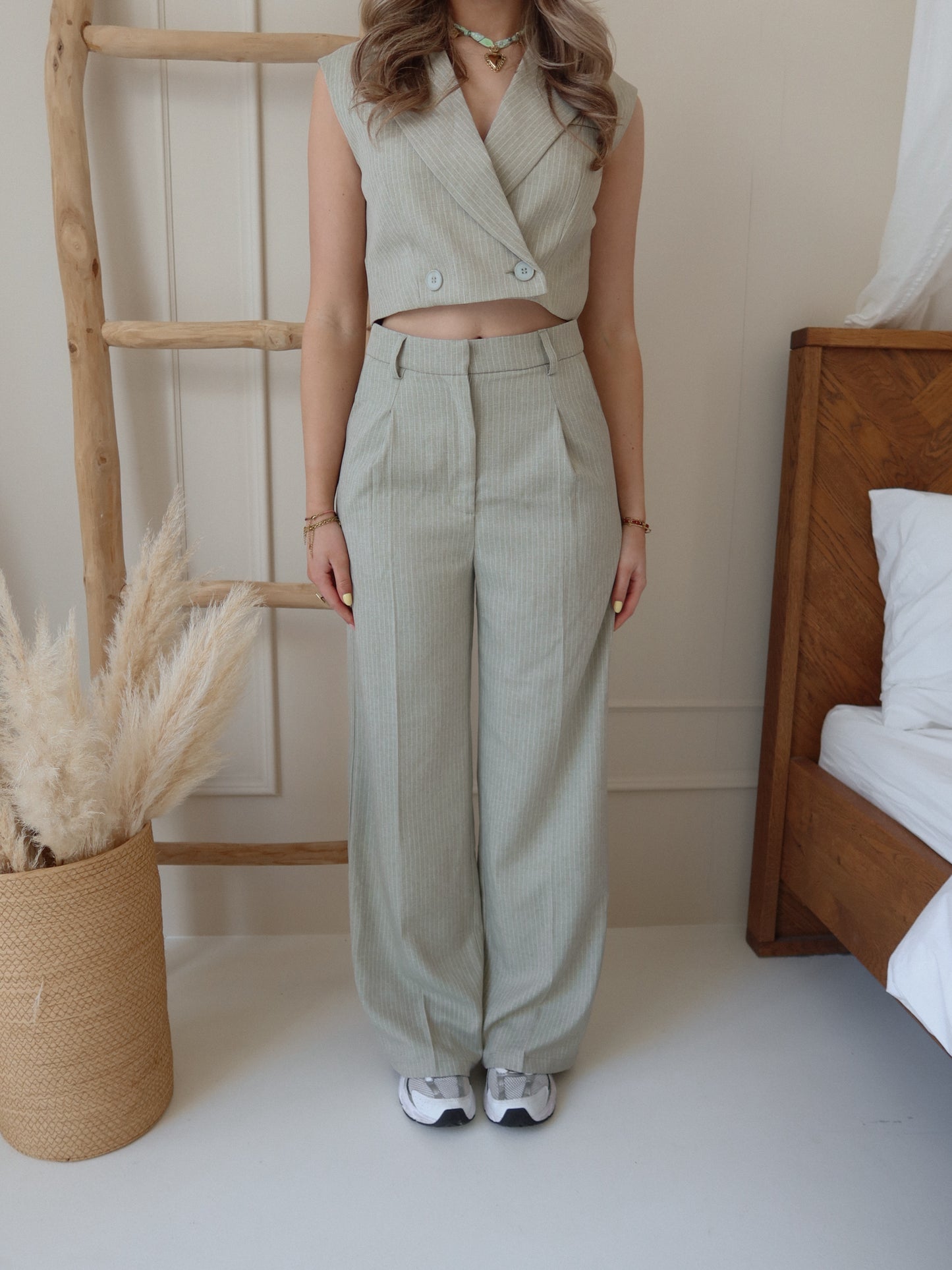 Olivia pantalon - green