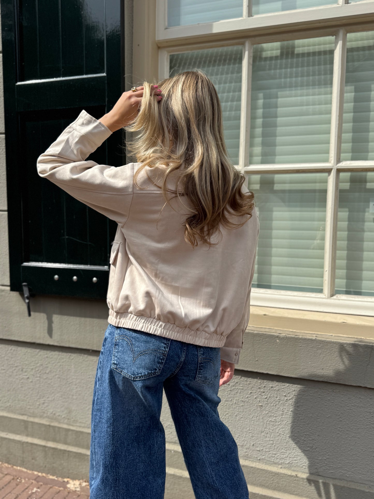 Belle suede jacket - beige