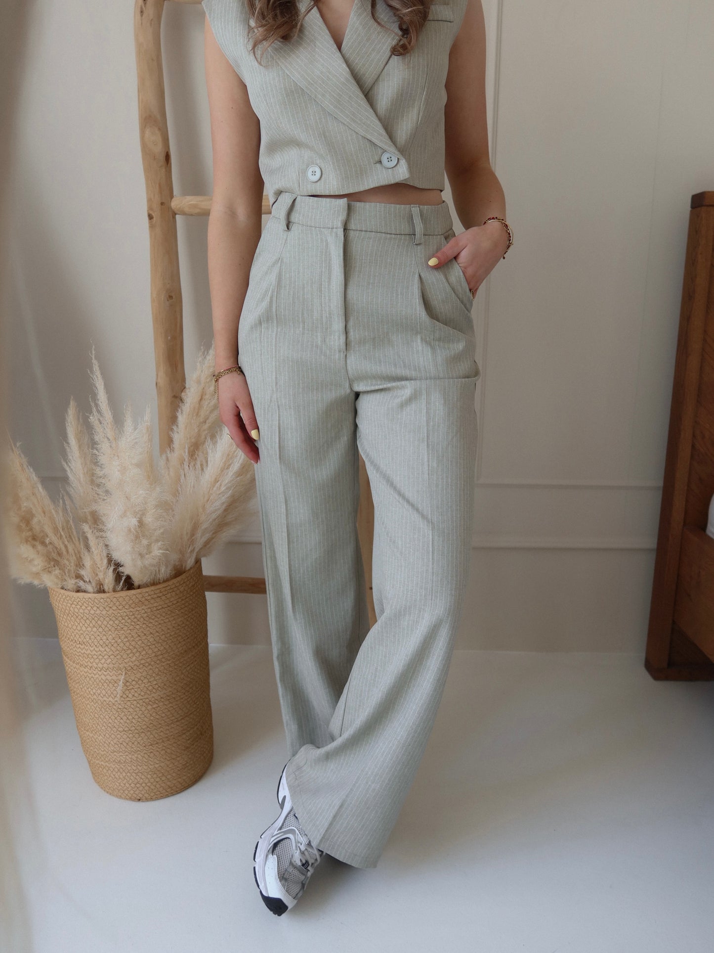 Olivia pantalon - green