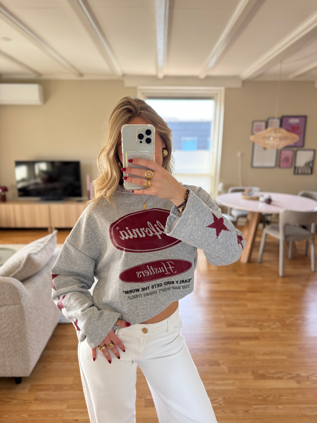 California longsleeved top - grijs