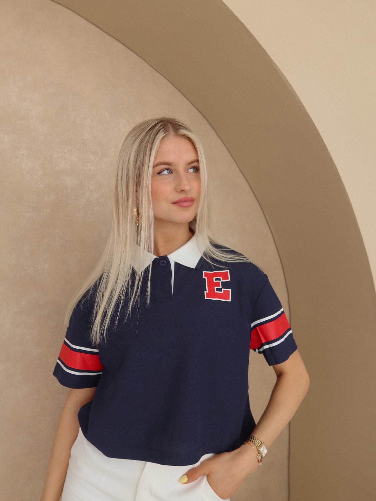 Baseball polo - blue