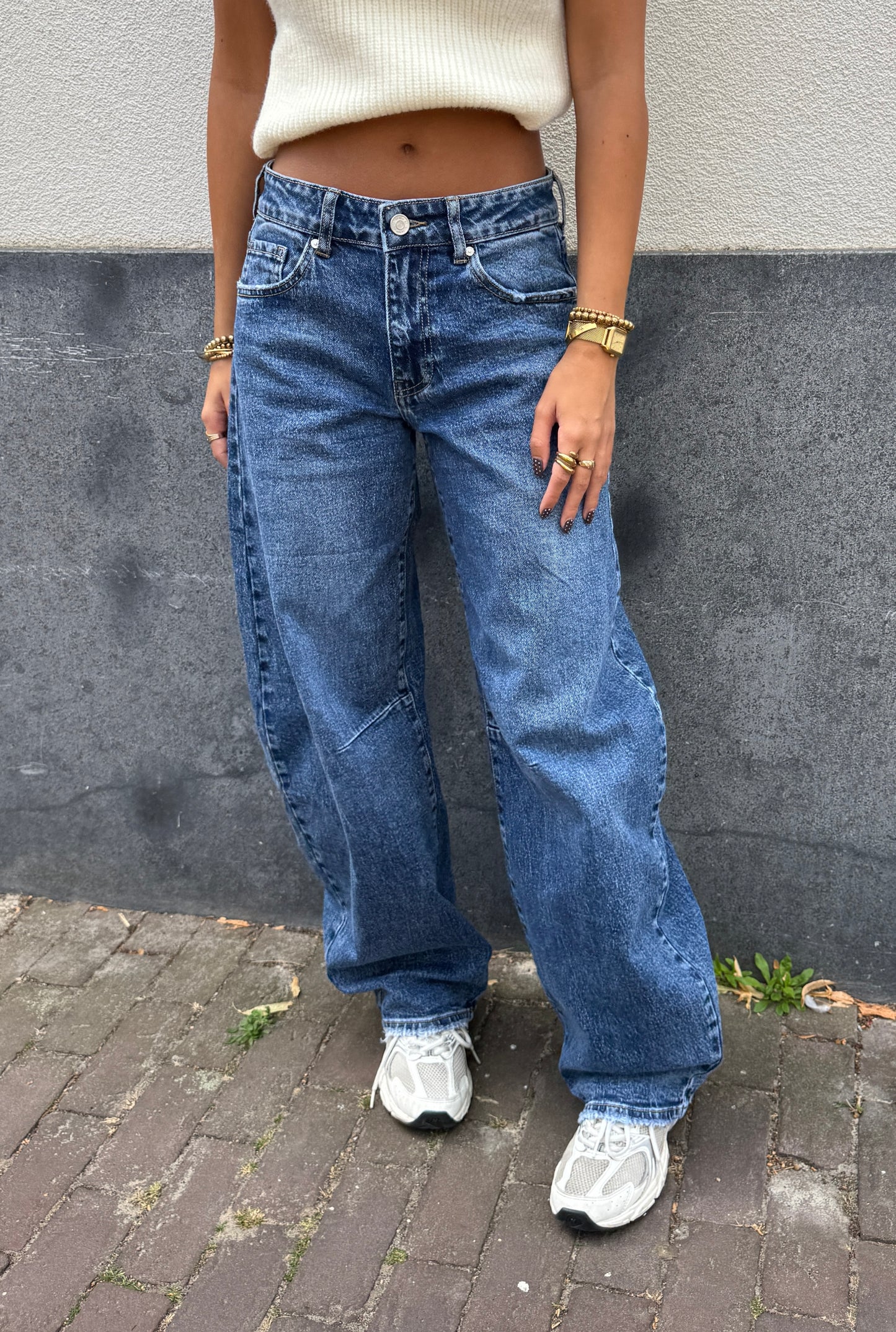 Balloon jeans Queenhearts - darkdenim