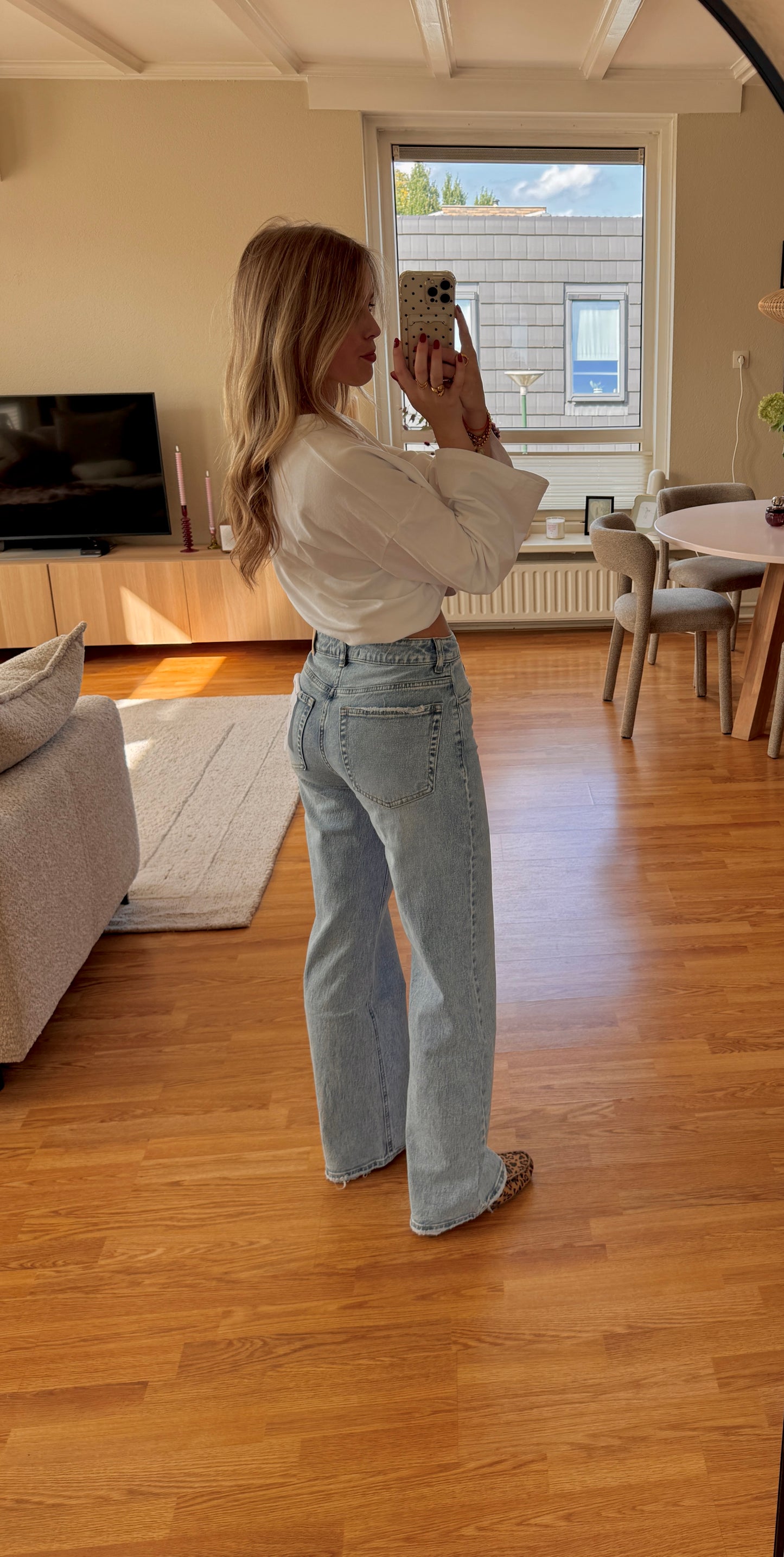 Queenhearts wide leg jeans 3376 - blauw
