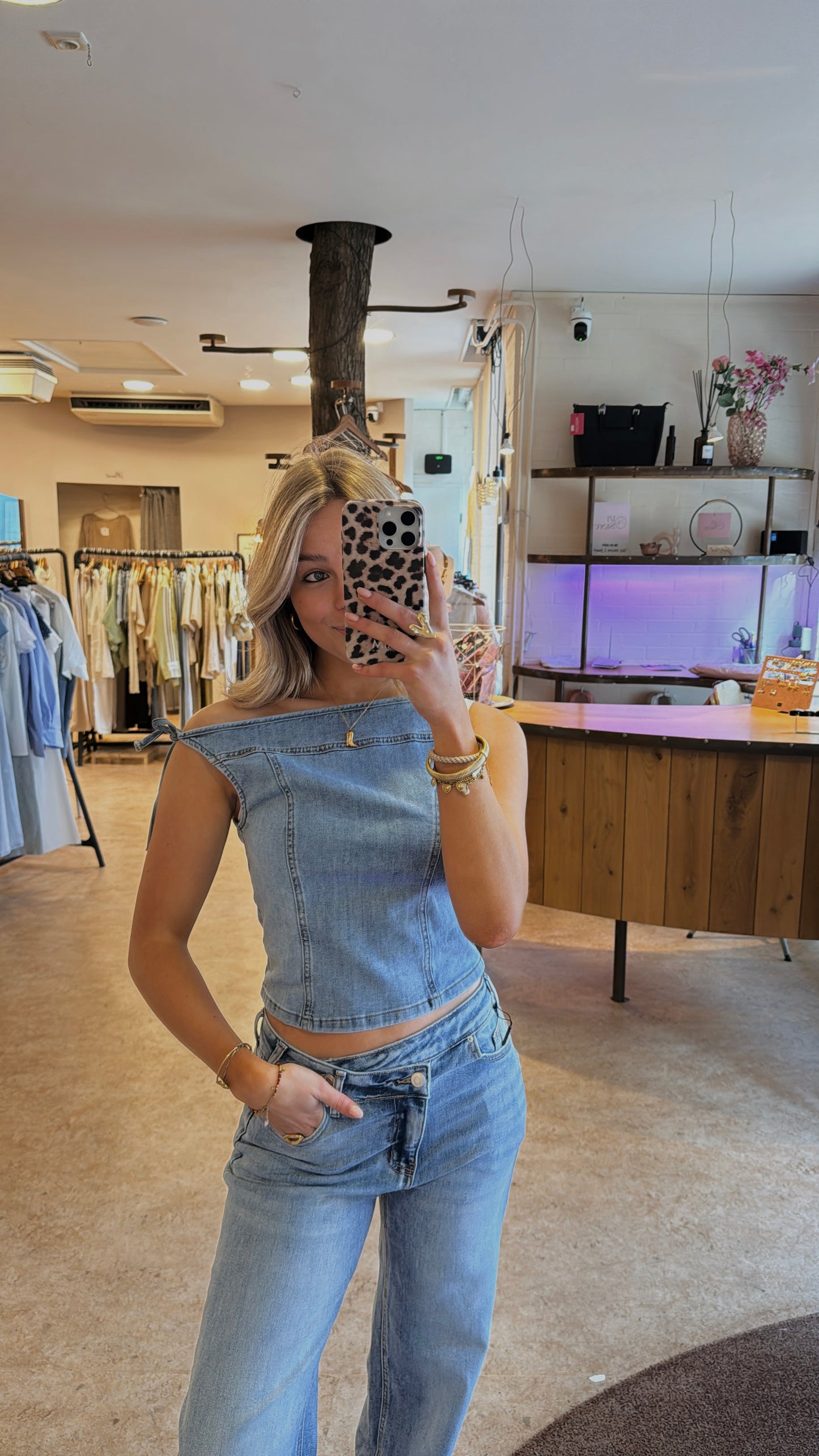 Juul denim top