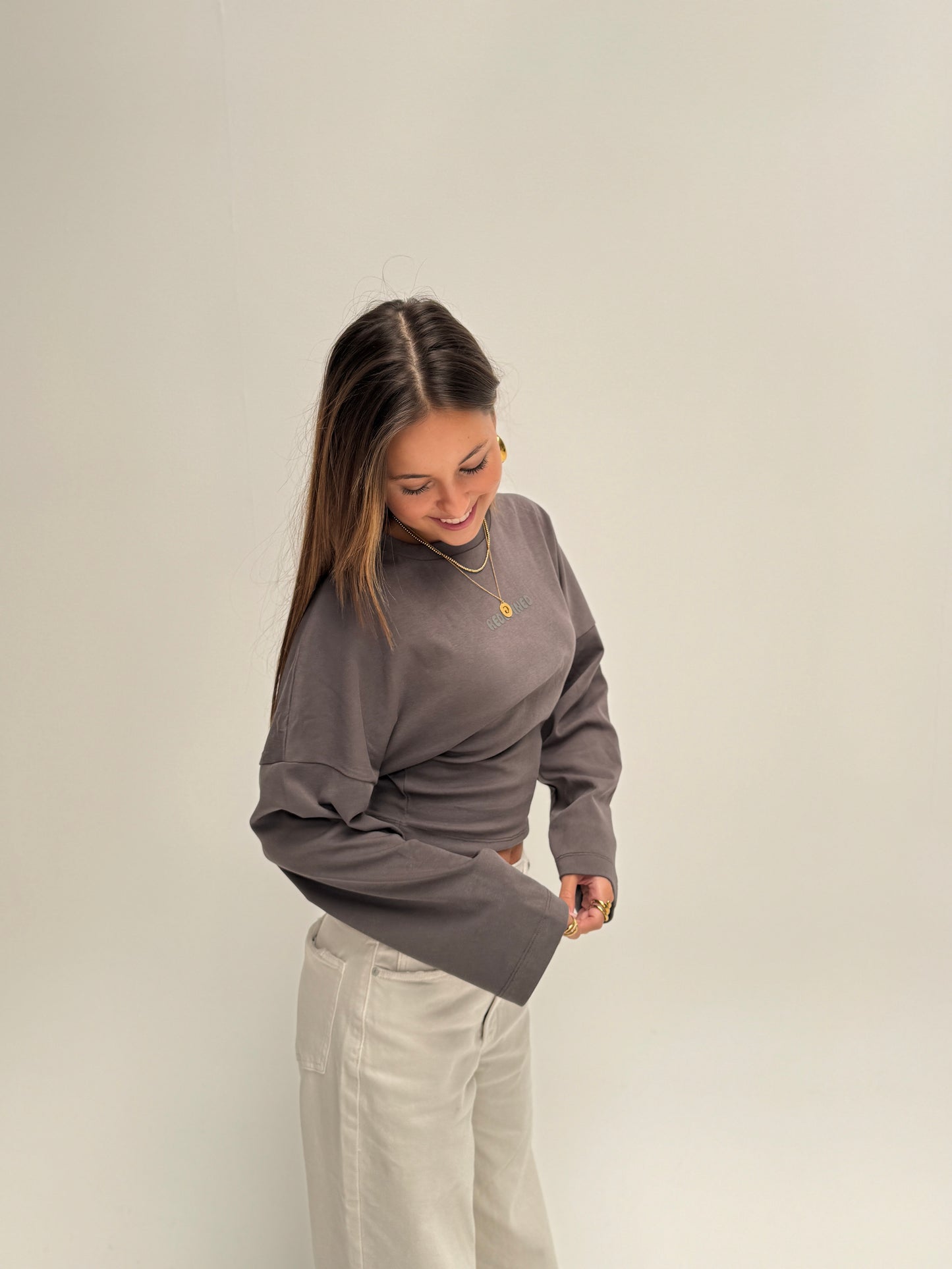 Redefined top longsleeved - grijs