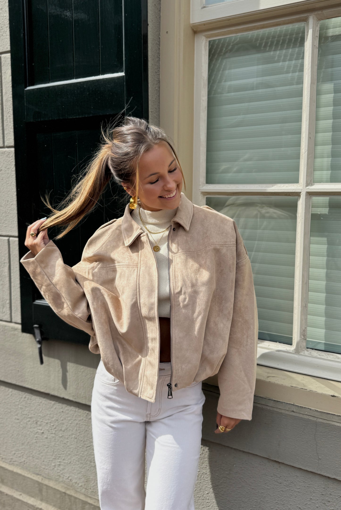 Mona jacket - suede look