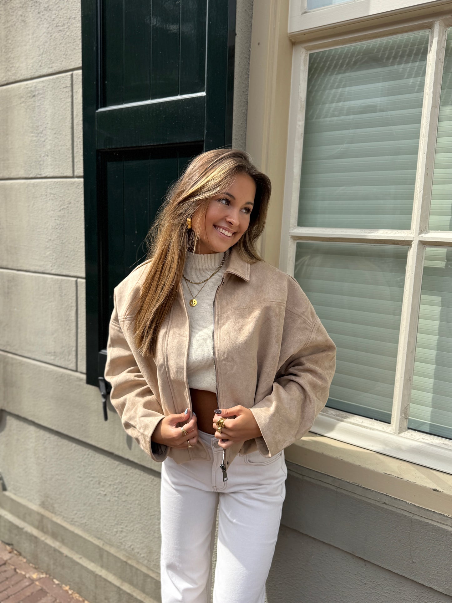 Mona jacket - suede look