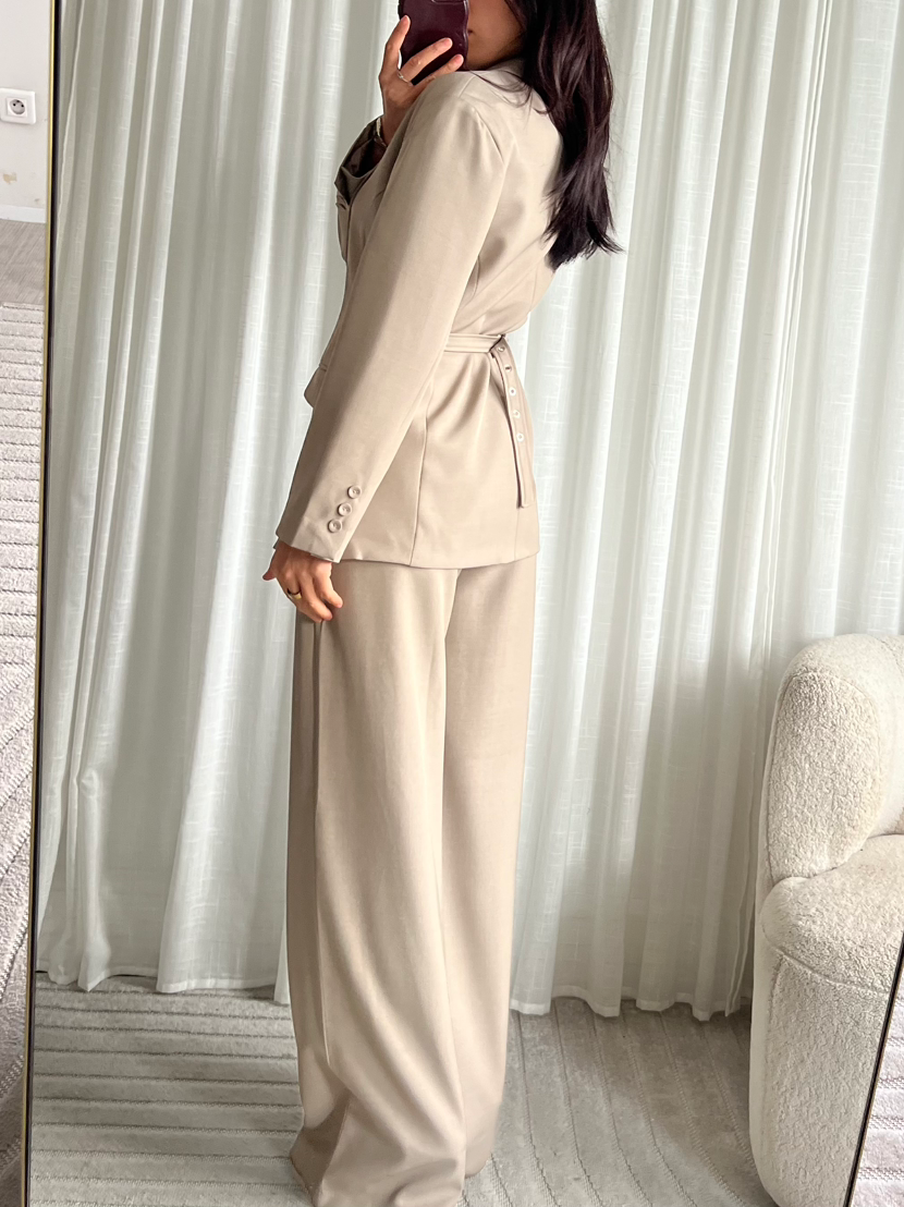 Tailored blazer - beige
