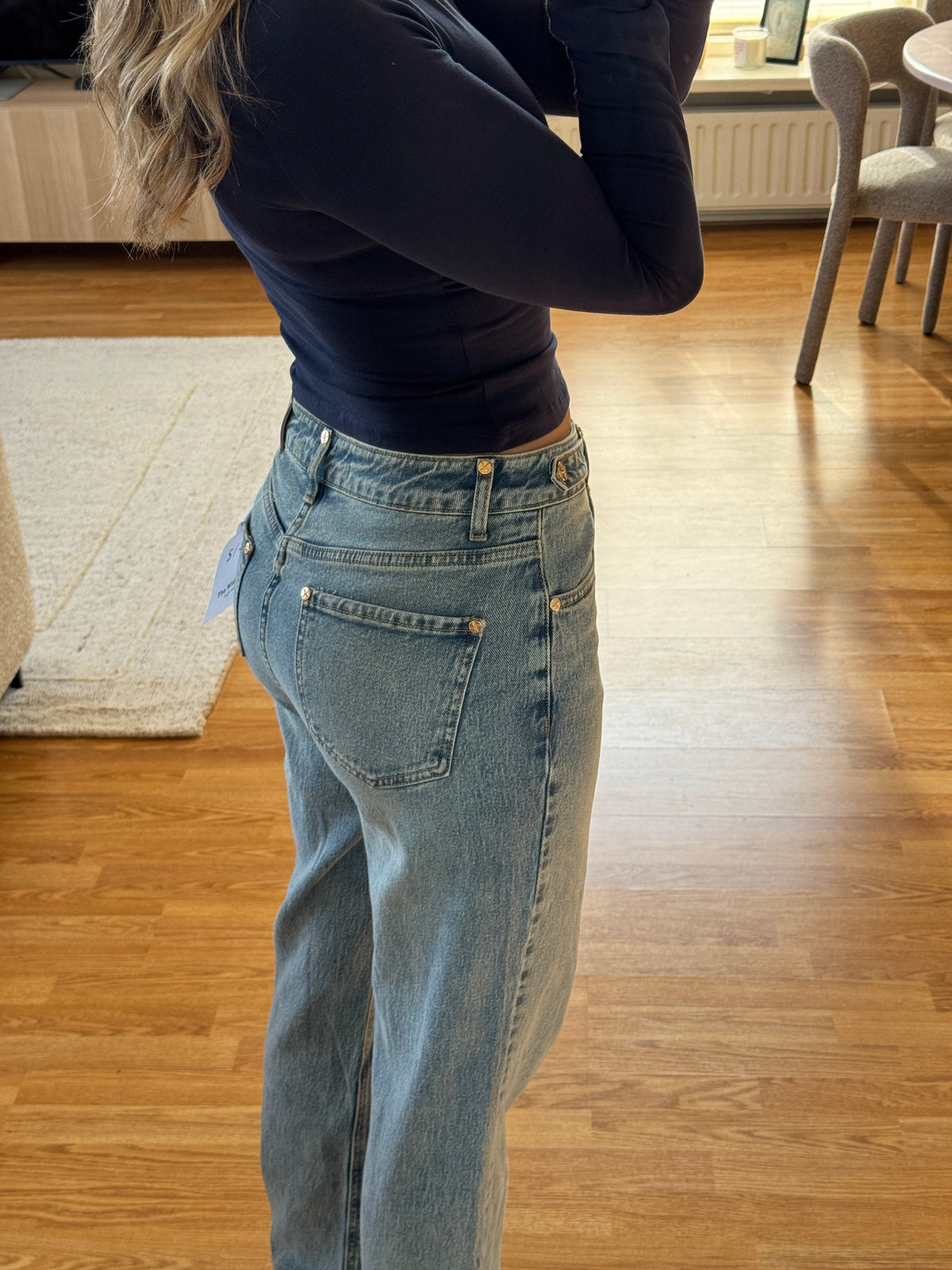 Straight leg jeans Queenhearts - blauw