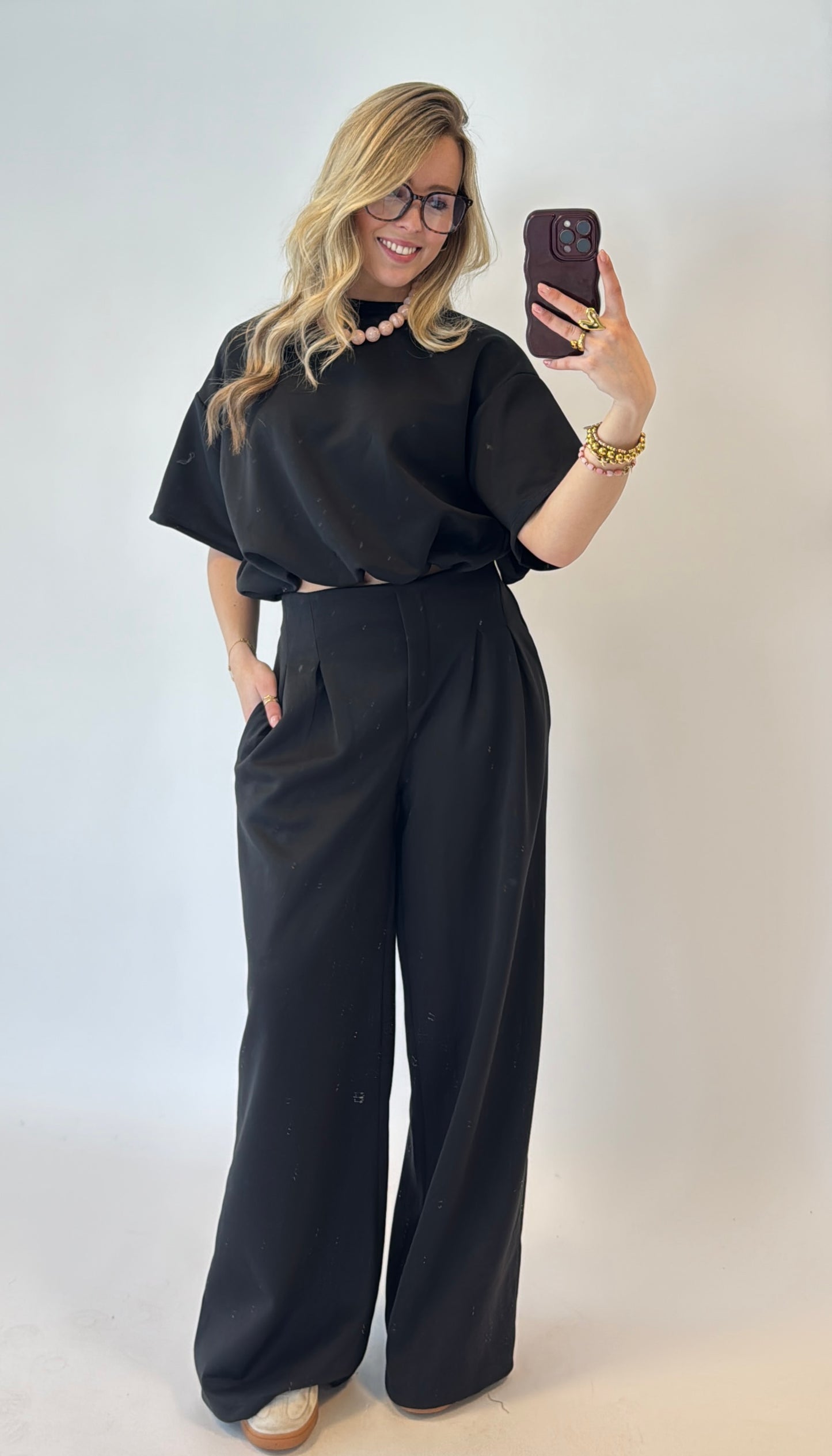 Millie comfy set - zwart