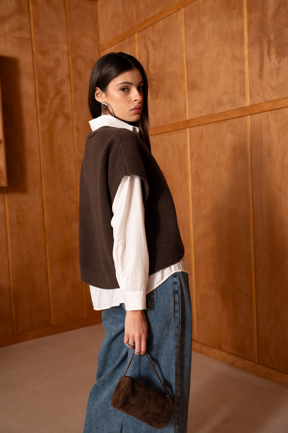 Retro spencer - bruin