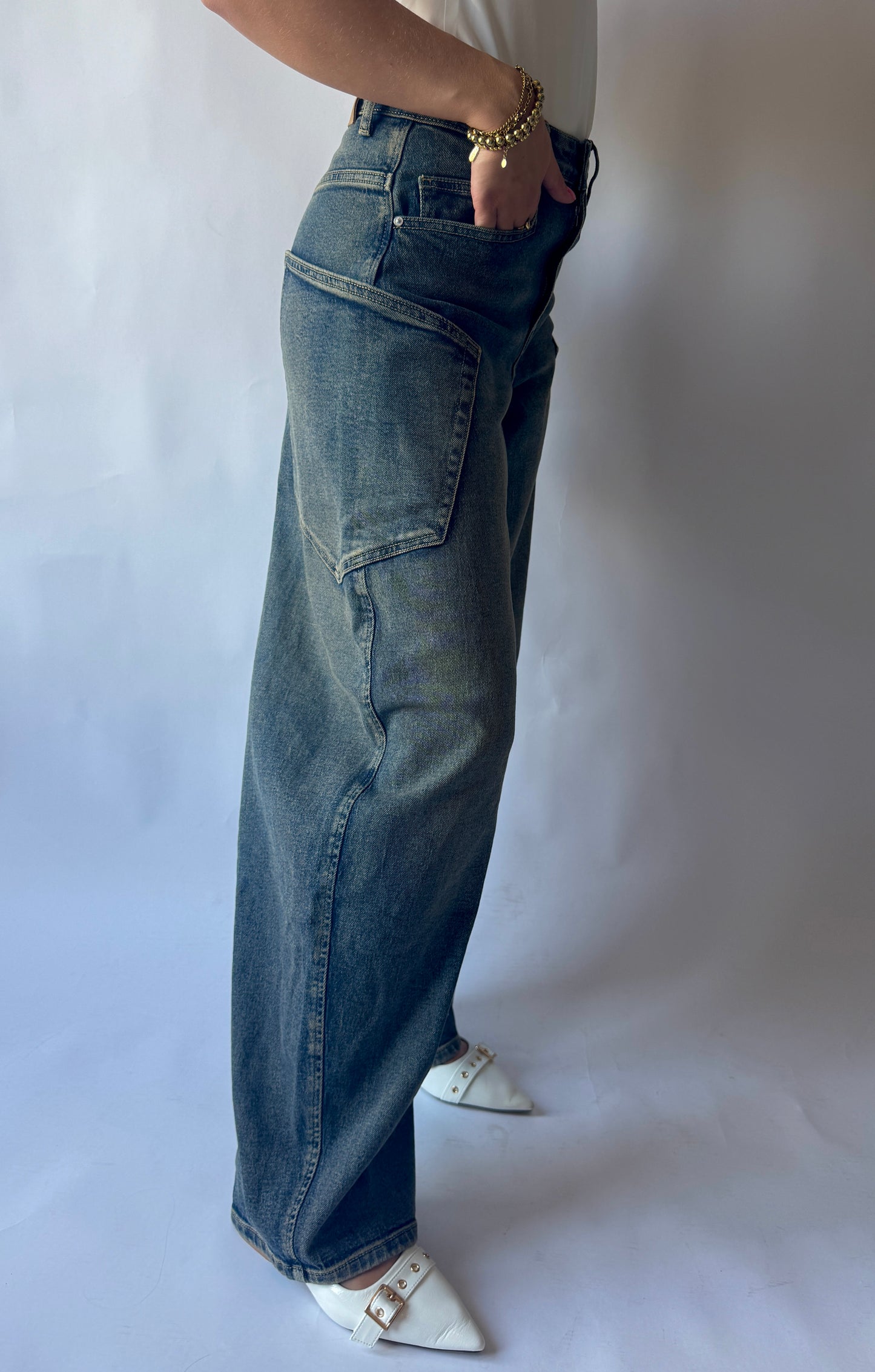 Cargo balloon jeans - queen hearts