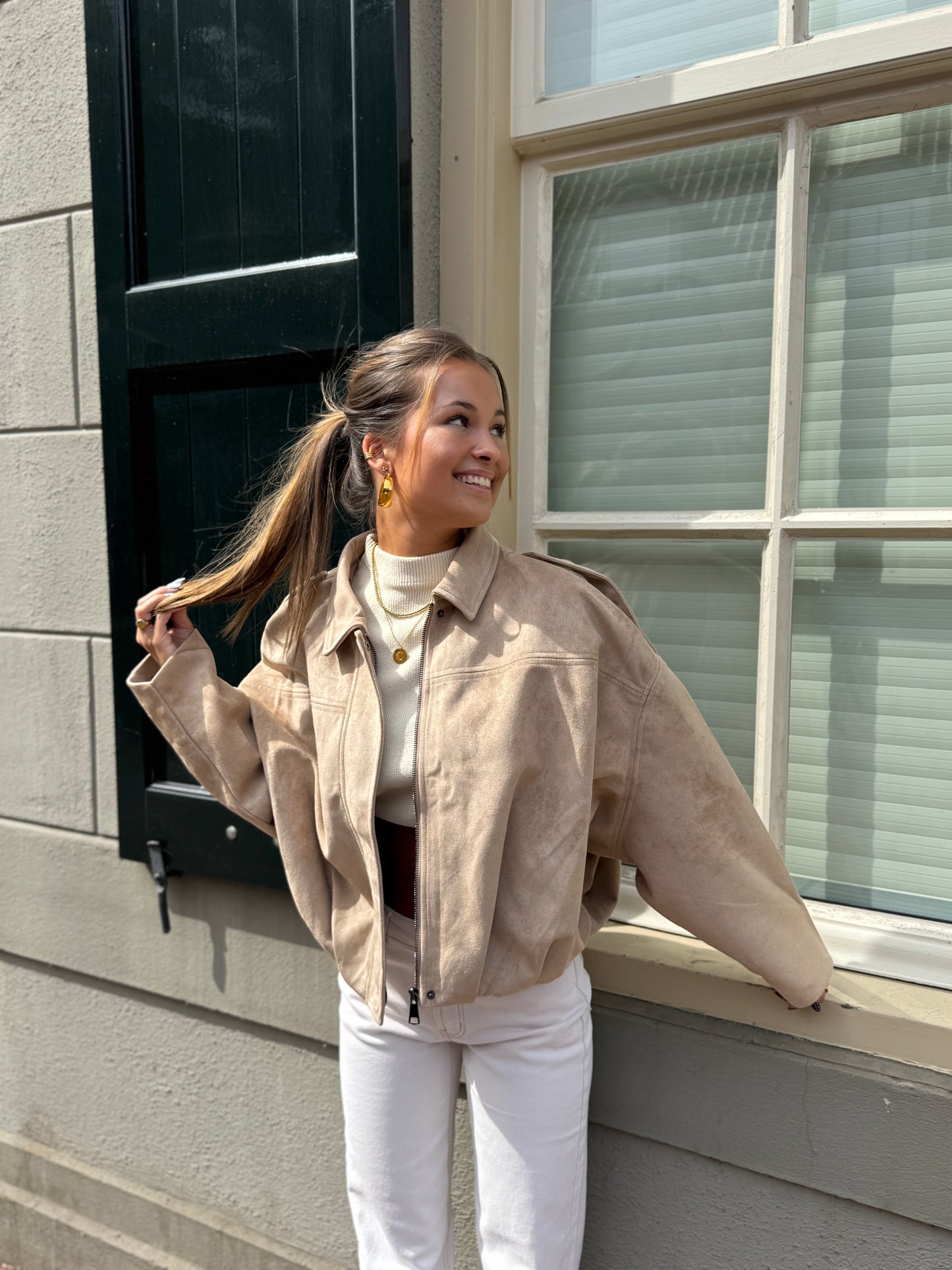 Mona jacket - suede look