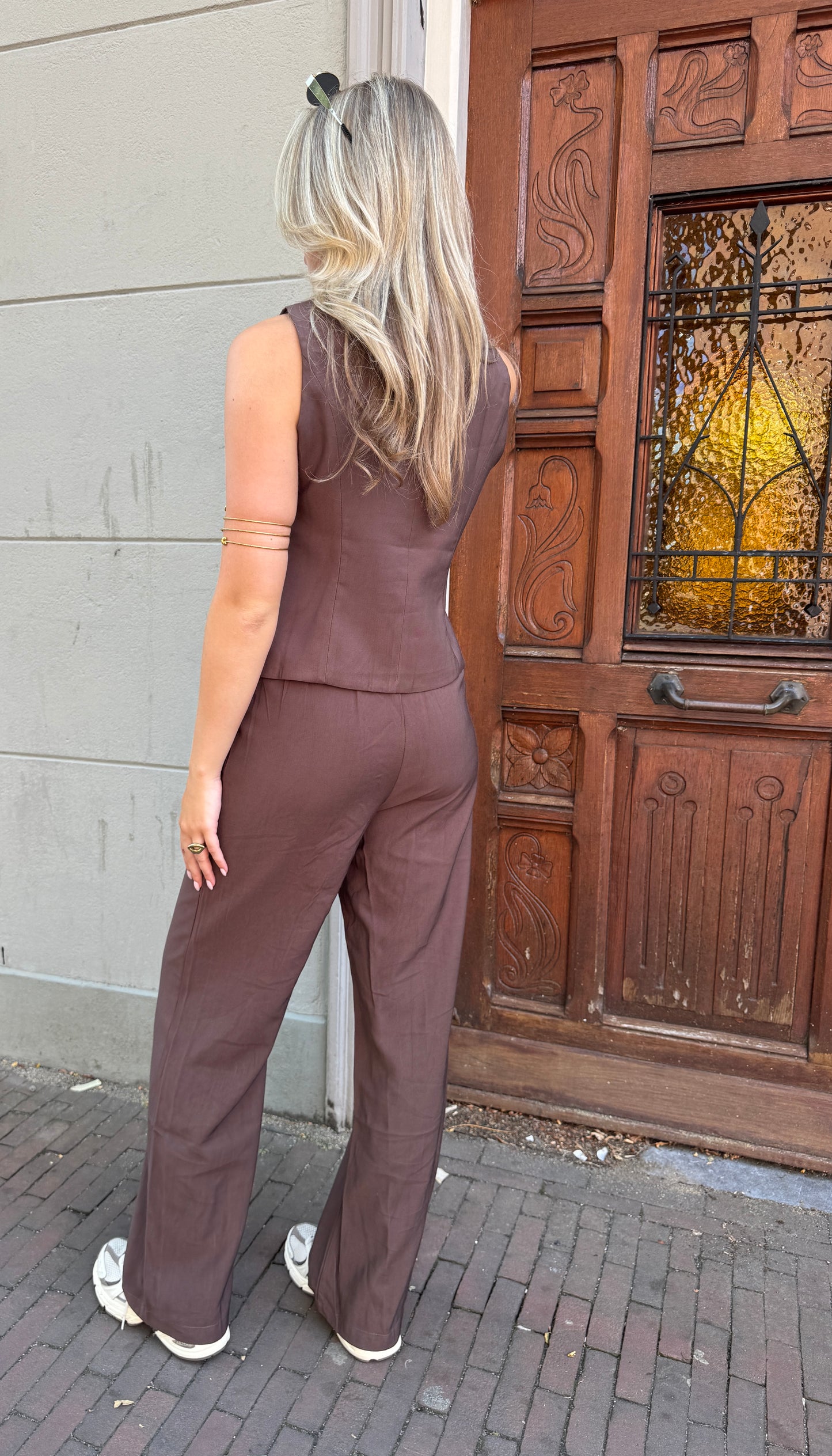 Senne pantalon - bruin