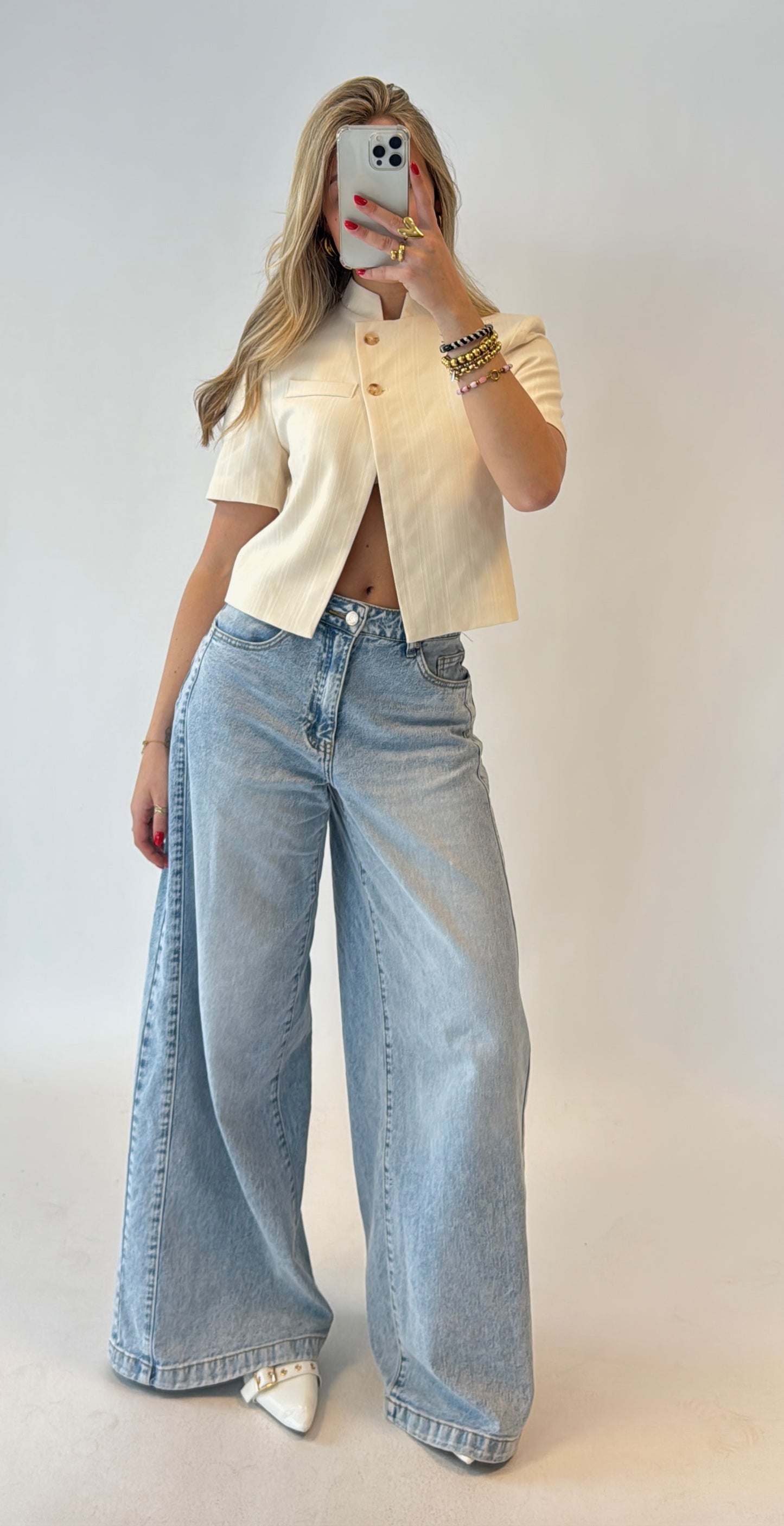 Mila blazer - creme