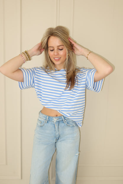 Meggie striped shirt - blauw
