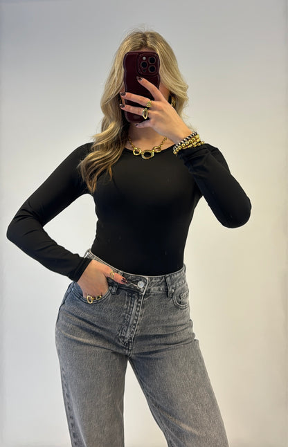 Cami bodysuit - zwart