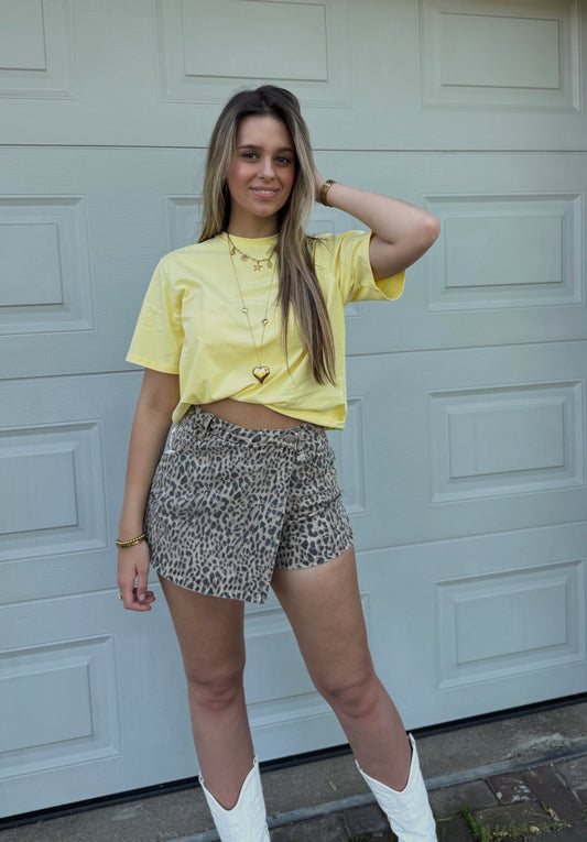 Noa basic shirt - geel