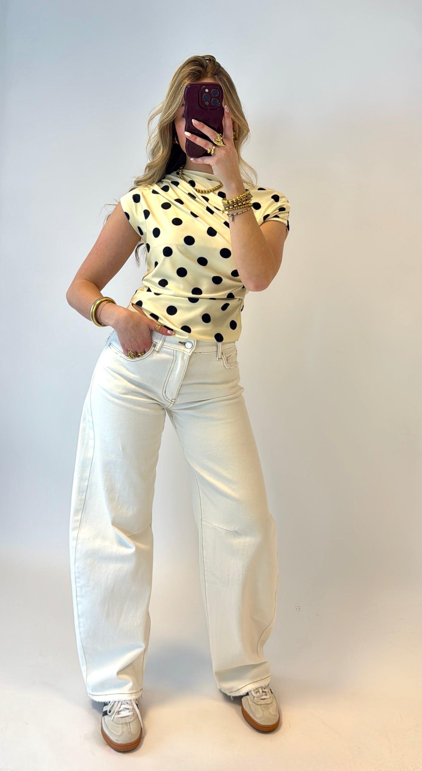 Mallou balloon jeans - offwhite (Queenhearts)