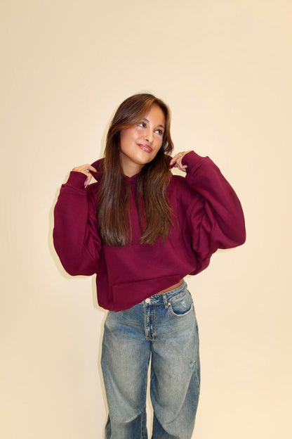 Redefined hoodie burgundy