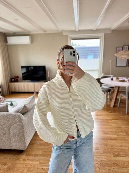 Nové knit cardigan - wit