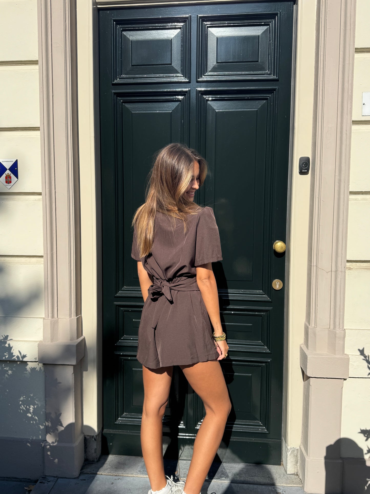 Saar playsuit - bruin