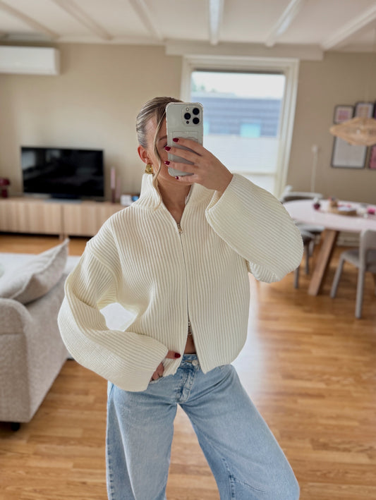 Nové knit cardigan - wit