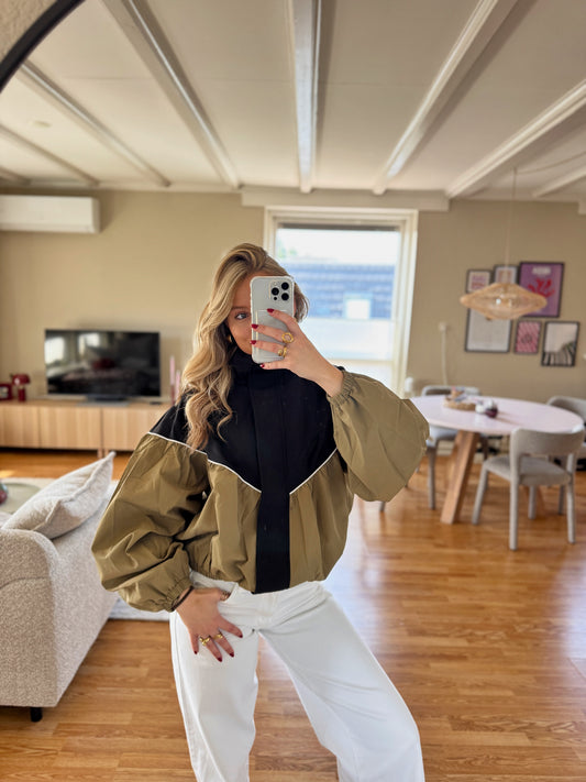 Madison colorblock jacket - groen