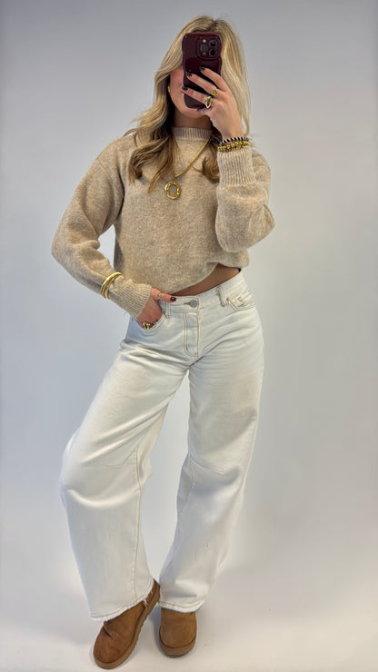 Balloon jeans - Queenhearts offwhite