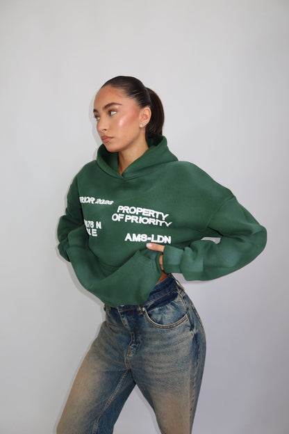 Priority AMS-LDN hoodie - groen