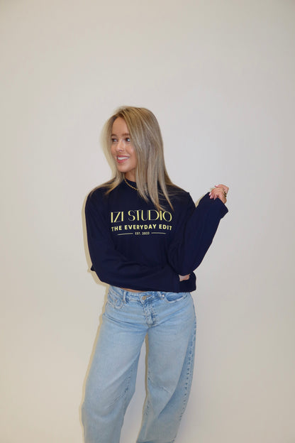 IZI studio longsleeved - navy