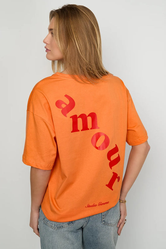 Amour shirt - oranje