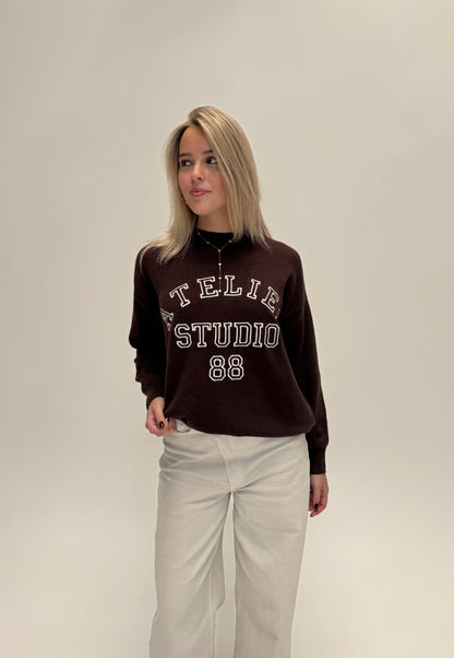 Atelier studio sweater - bruin