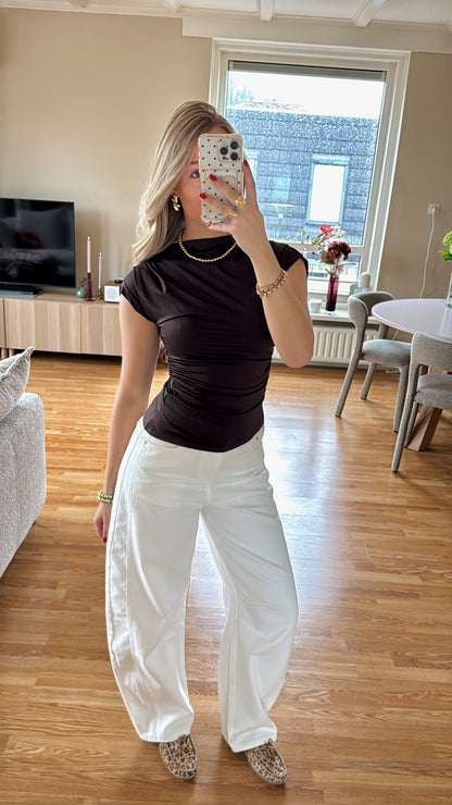 Draped top - bruin