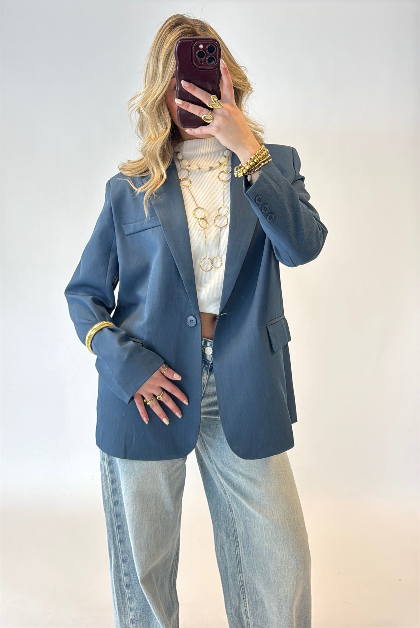 Bowie blazer - denimblue