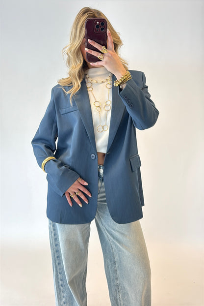 Bowie blazer - denimblue