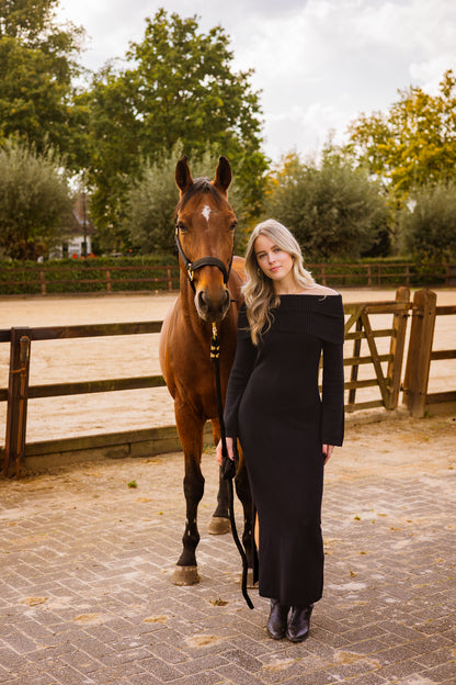 Offshoulder dress - black