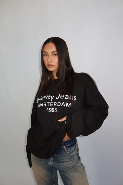 Priority longsleeved top - zwart