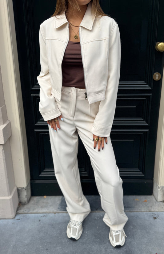 Fleur pantalon - offwhite