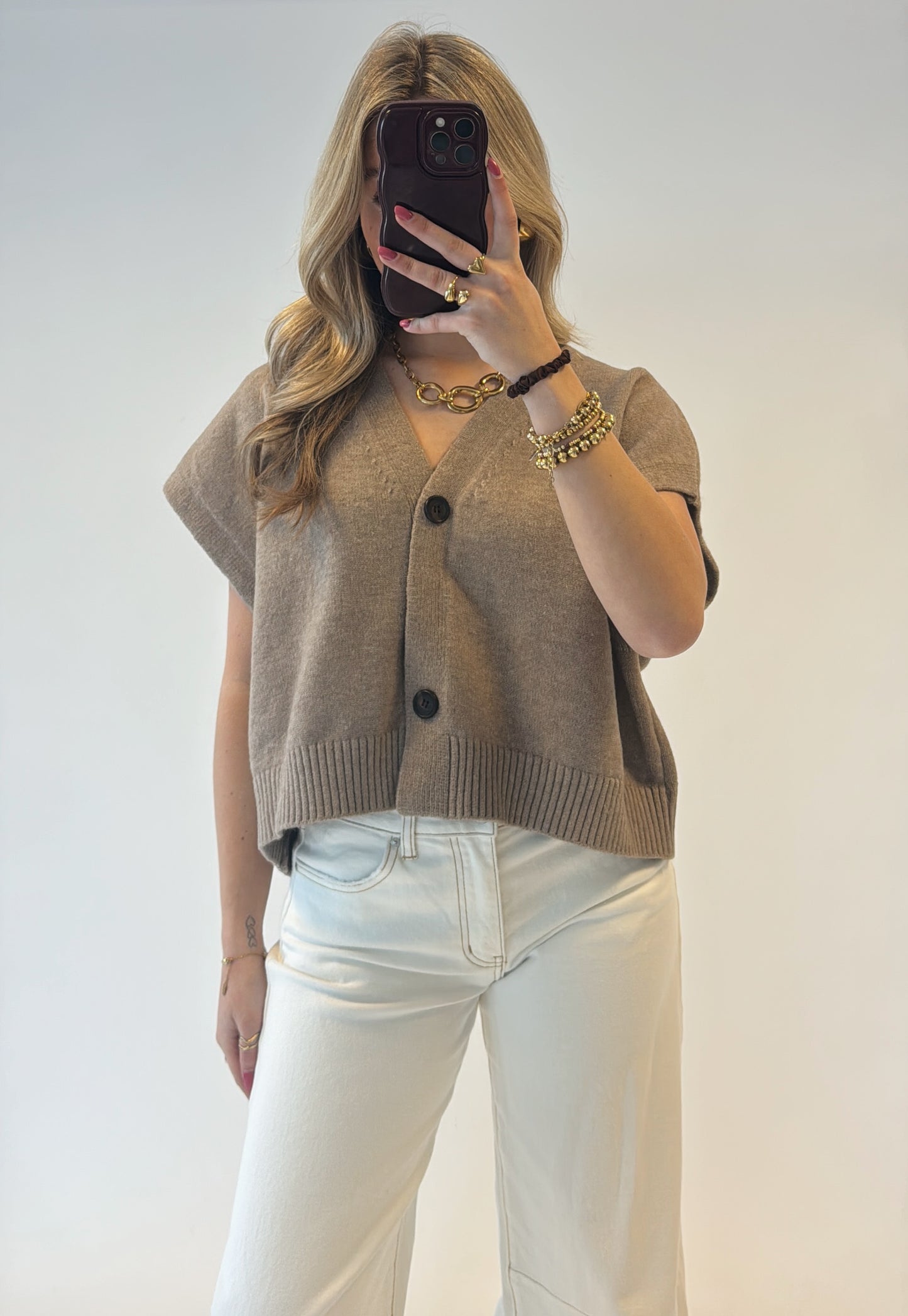 Retro spencer - taupe