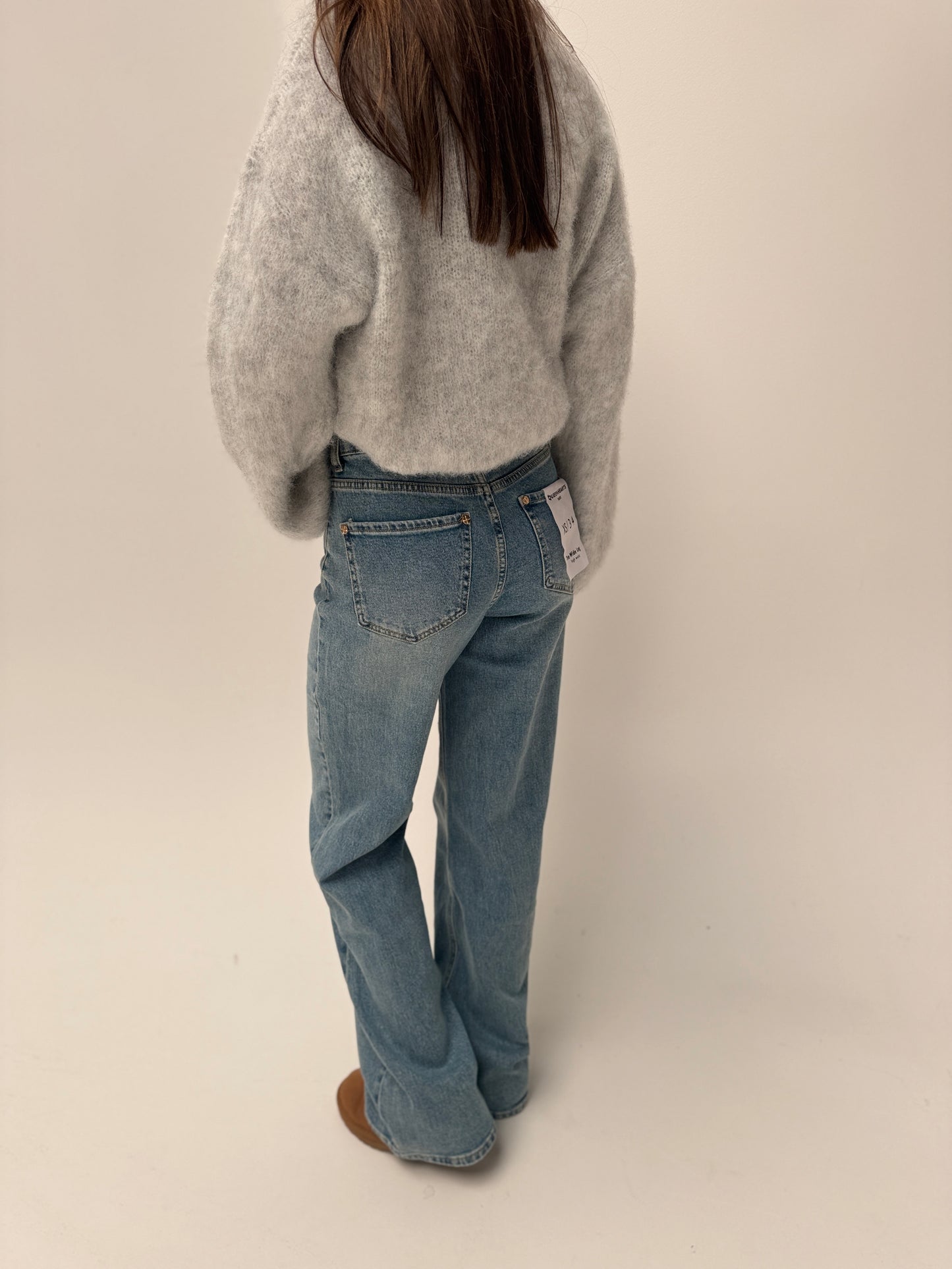 Wide leg jeans Queenhearts - blauw 3368-C