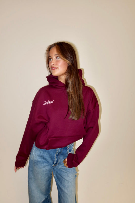 Redefined hoodie burgundy