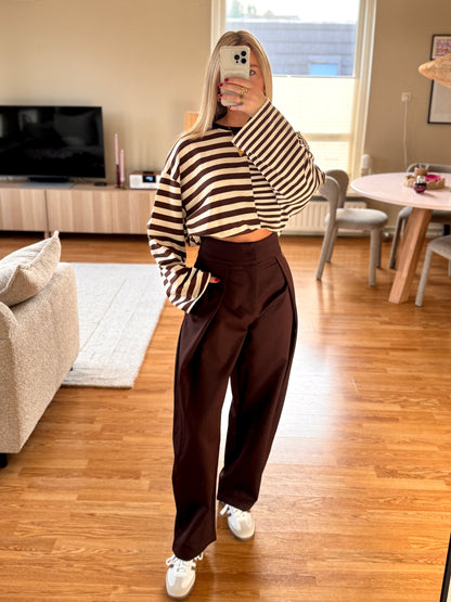 Cassie pantalon - bruin