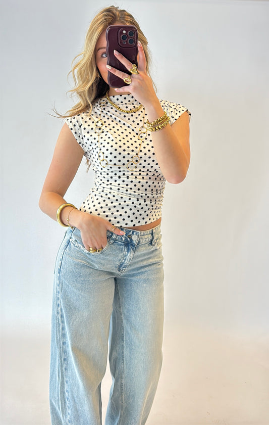 Nova polka dot top