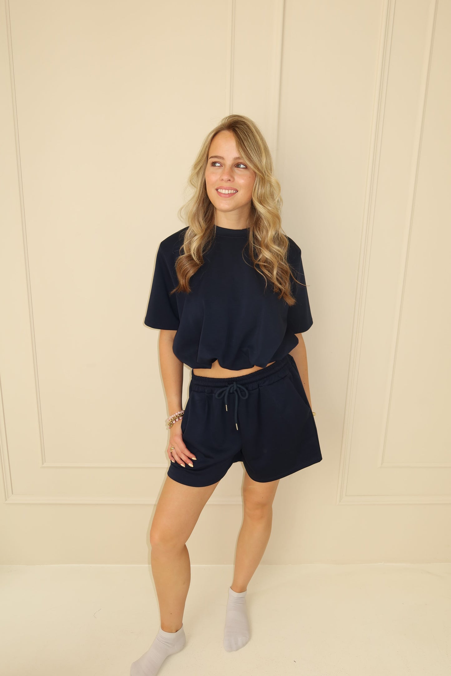 Millie comfy set short - navy