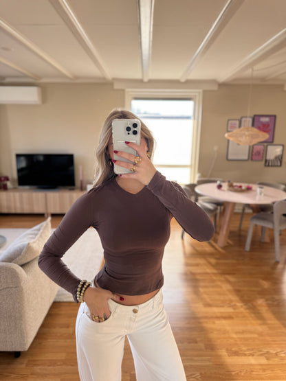 Sammie longsleeved top - bruin