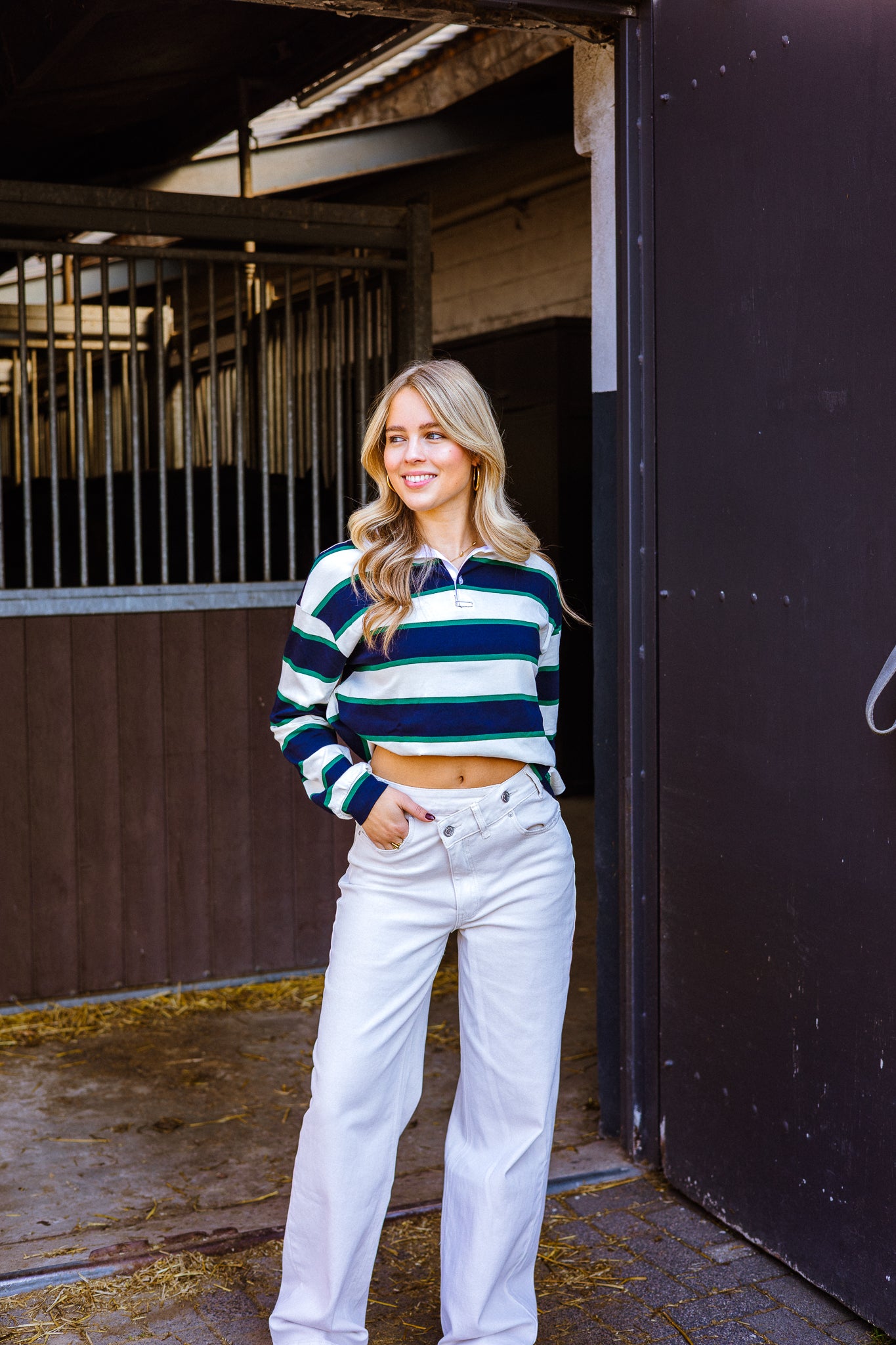 Noé polo trui - navy
