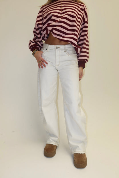 Balloon jeans offwhite - Queenhearts